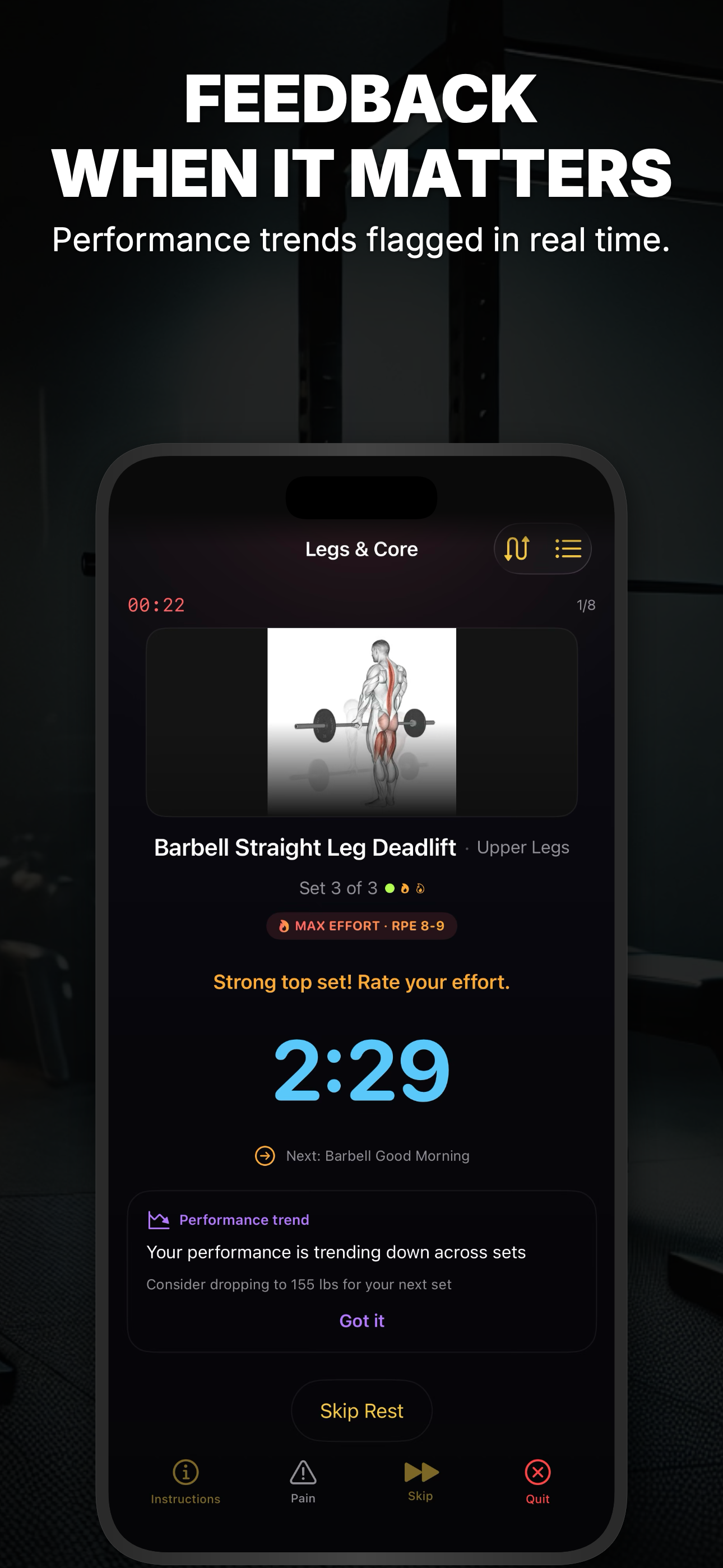Feedback when it matters — real-time trends